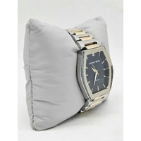 Geoffrey Beene Mens Watch GBA0037TTG Two Tone Blue Oval Dial Quartz