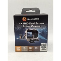 Navig8r Trek 4K UHD Dual Screen Action Camera Black 30m Waterproof