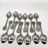 Vintage Italian Super Inox 800 Stamped 64 Pc Flatware Cutlery Set Case