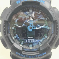 Casio G-Shock GA-100CB-1A Men’s Black Blue Camo