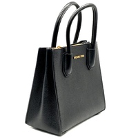 Michael Kors Mercer Black Leather Handbag Crossbody Bag Extra Strap