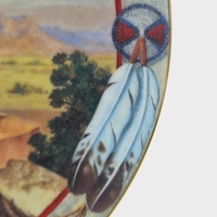 Hamilton Collection Peace Pipe Native American Legends Plate Sandro 1995