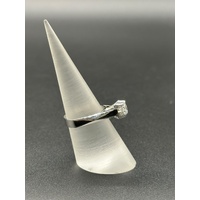 Ladies 18ct White Gold Diamond Solitaire Ring