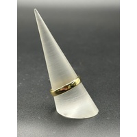 Unisex 18ct Yellow Gold Plain Band Ring