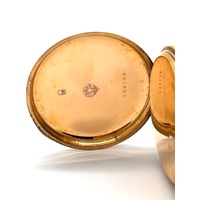 Omega Antique Gold Filled Pocket Watch 15 Jewels Swiss Mechanical Vintage
