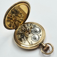 Star Dennison 9ct Gold Plated Case Hand-Wind Pocket Watch 47mm