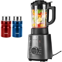 Kleva Mealio Hot & Cold Blender Soup Maker + 2 x 750ml Insulated Flasks
