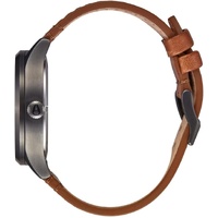 Nixon Sentry Solar 40mm Gunmetal Brown Leather Watch A1347-131-00