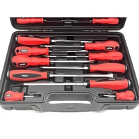 888 Tools 22pc Screwdriver Set Go-Thru Phillips Slotted Precision Case