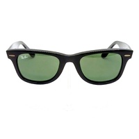 Ray-Ban Wayfarer RB2140 901 50mm Black G-15 Green Glass Sunglasses