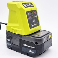 Ryobi ONE+ 18V Battery Charger IntelliPort System with 4.0Ah Battery
