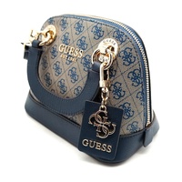 GUESS Cathleen II Midnight Logo Dome Satchel Bag Crossbody with Strap