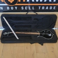 Cort GS Punisher 2 Gene Simmons KISS 4 String Electric Bass Guitar Black with Case