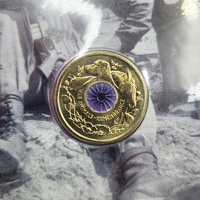 2024 Remembrance Day Animals in War $2 Coloured UNC Coin & Stamp Cover PNC