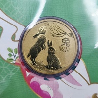 2023 Lunar Year of the Rabbit $1 Uncirculated Coin & Stamp PNC Perth Mint