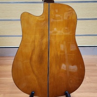 Tribute TRI-1CE Semi-Acoustic Cutaway Guitar Steel String Tuner Brown
