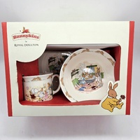 Royal Doulton Bunnykins 3 Piece Children Set Plate Bowl Handle Mug
