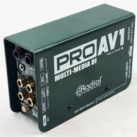 Radial Engineering ProAV1 Passive Multimedia DI Direct Box 1 Channel Mono XLR RCA