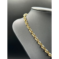 Ladies 9ct Yellow Gold Belcher Link Necklace