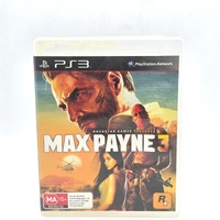 Max Payne 3 PS3 Sony PlayStation 3 Game Rockstar Games Action Shooter