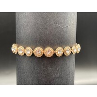 Ladies Swarovski Angelic Bracelet Rose Gold (Pre-Owned)