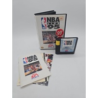 NBA Live 95 Sega Genesis Complete Retro Video Game Vintage Sports