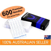600 x PREMIUM Tattoo Needles Mixed RL RS sizes Round LINER SHADER Sterilized AUS Seller