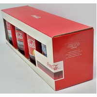 Coca-Cola Classic Images 4 Piece Tumbler Set Limited Edition Glassware
