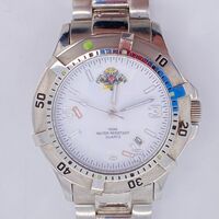 NRL West Tigers Stainless Steel Silver Analogue Display Men’s Watch 100m WR