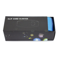 Box of 100 Tattoo Clip Cord & Rotary Pen Cover Sleeves Translucent Blue