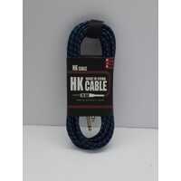 HK Cable 5M Guitar Leads 1/4 inch 6.5 mm mono phono jack (New)