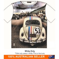 T-Shirt 53 herbie love bug VW Street Fashion Mens Ladies AU STOCK [Size: M - 40in/102cm Chest]