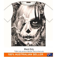 T Shirt dark side Voodoo tattoo Street Fashion Mens Ladies  AU STOCK [colour: Black] [Size: M - 40in/102cm Chest]