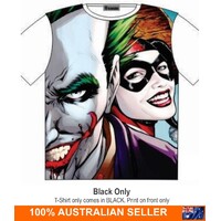 The Joker Cartoon Print T-Shirt Attitude Street Fashion Mens Ladies AU STOCK [Size: M - 40in/102cm Chest]