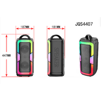 DJ Powered Karaoke Party Bluetooth Super Bass 4 Inch 25W Speaker RGB Light