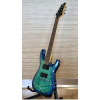 Schecter Diamond Series C-6 Plus Electric Guitar Ocean Blue Burst 6-String