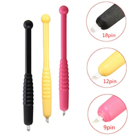 3 x Disposable Microblading Pens Manual Eyebrow tattoo 9CF, 12CF & 18U AU Seller
