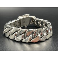 Mens 925 Sterling Silver Curb Link Bracelet (NEW)