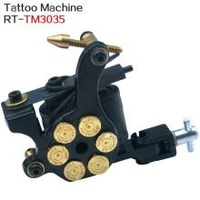 Tattoo Machine Gun for lining and shading Dual 10-wrap Coil Professional tattoo Gun BLACK Bullet Style AU STOCK
