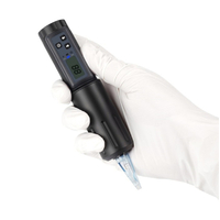 Spark Tattoo Wireless Rotary Pen Kit with LED Display & 2000mAh Battery - Black