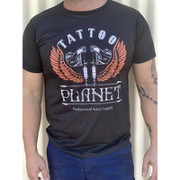 Tattoo Planet T-Shirt Street Fashion Mens Ladies - Black [Size: M]