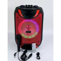 NEW SING-E 8 inch Wireless Super Bass RGB LED Party Trolley Outdoor Speaker + Mic