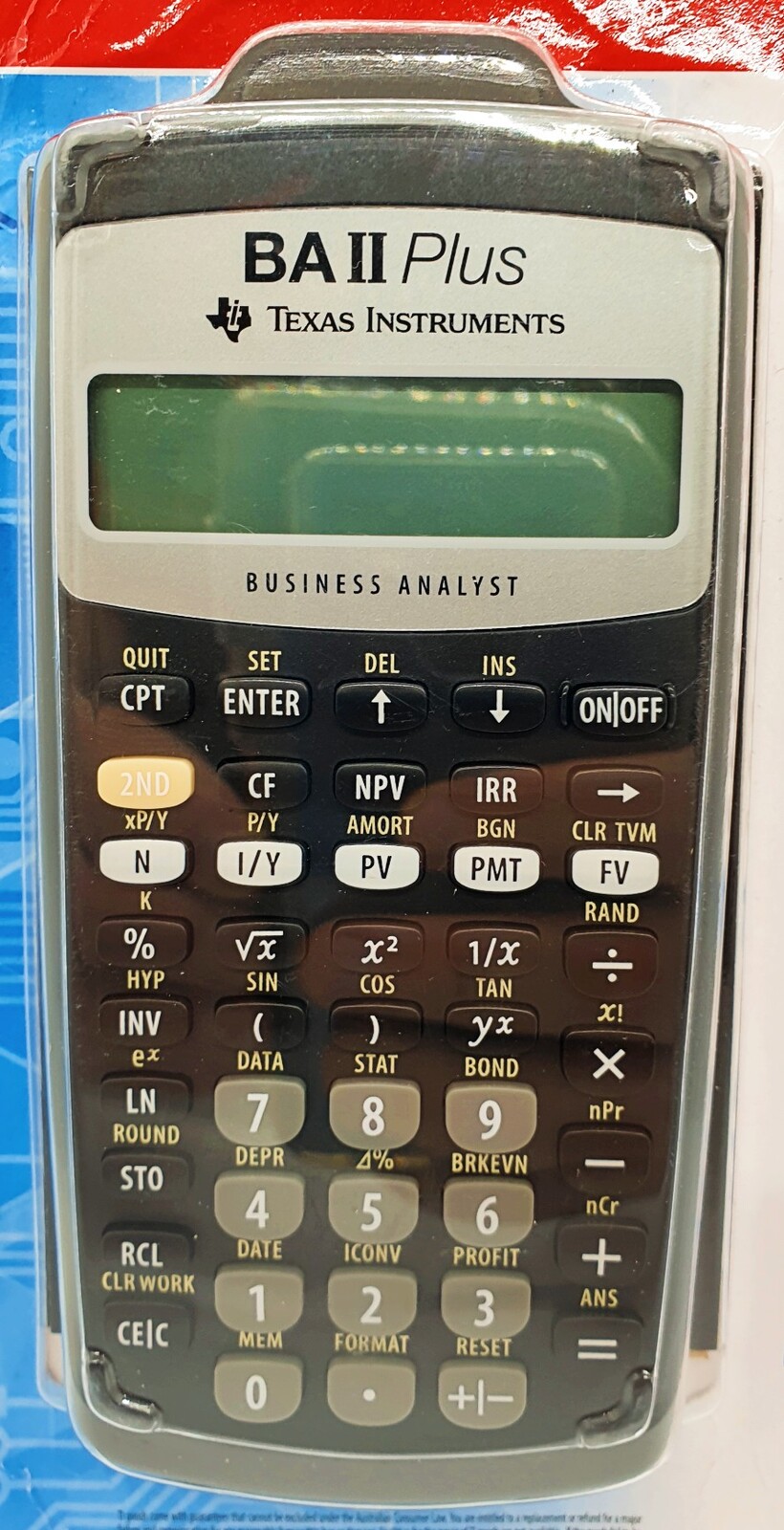 Texas Instruments BA II Plus Advanced Financial Calculator