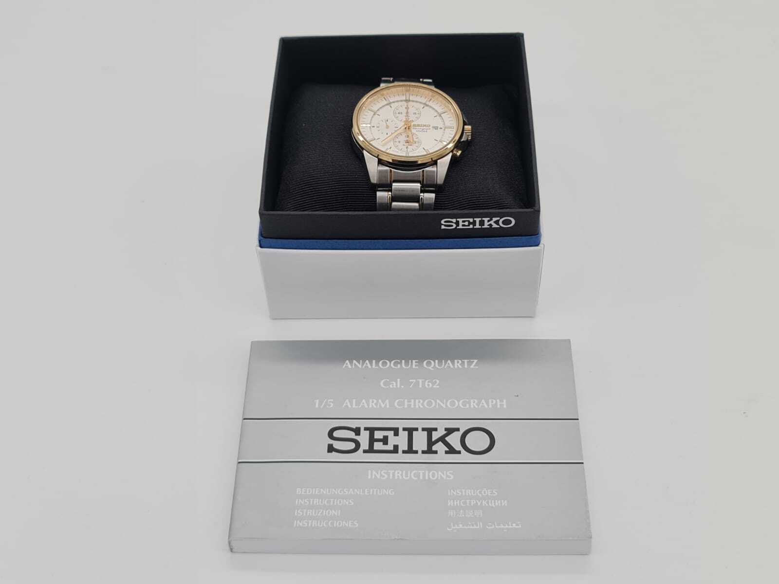 Seiko  Analogue Quartz 1/5 Alarm Chronograph Watch (Pre-Owned)