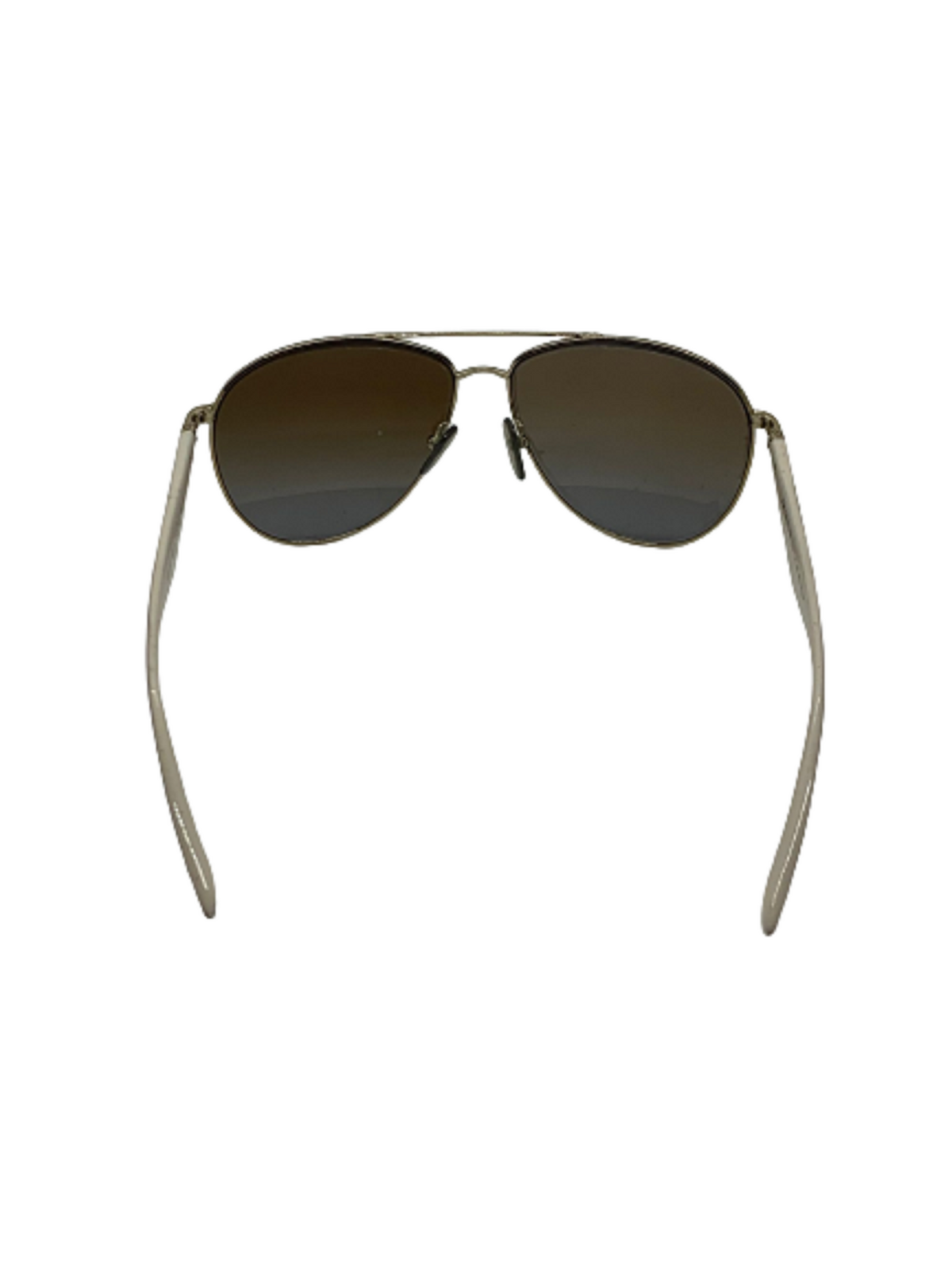 Prada SPR53Q Ivory White Pilot Style Sunglasses Pre Owned