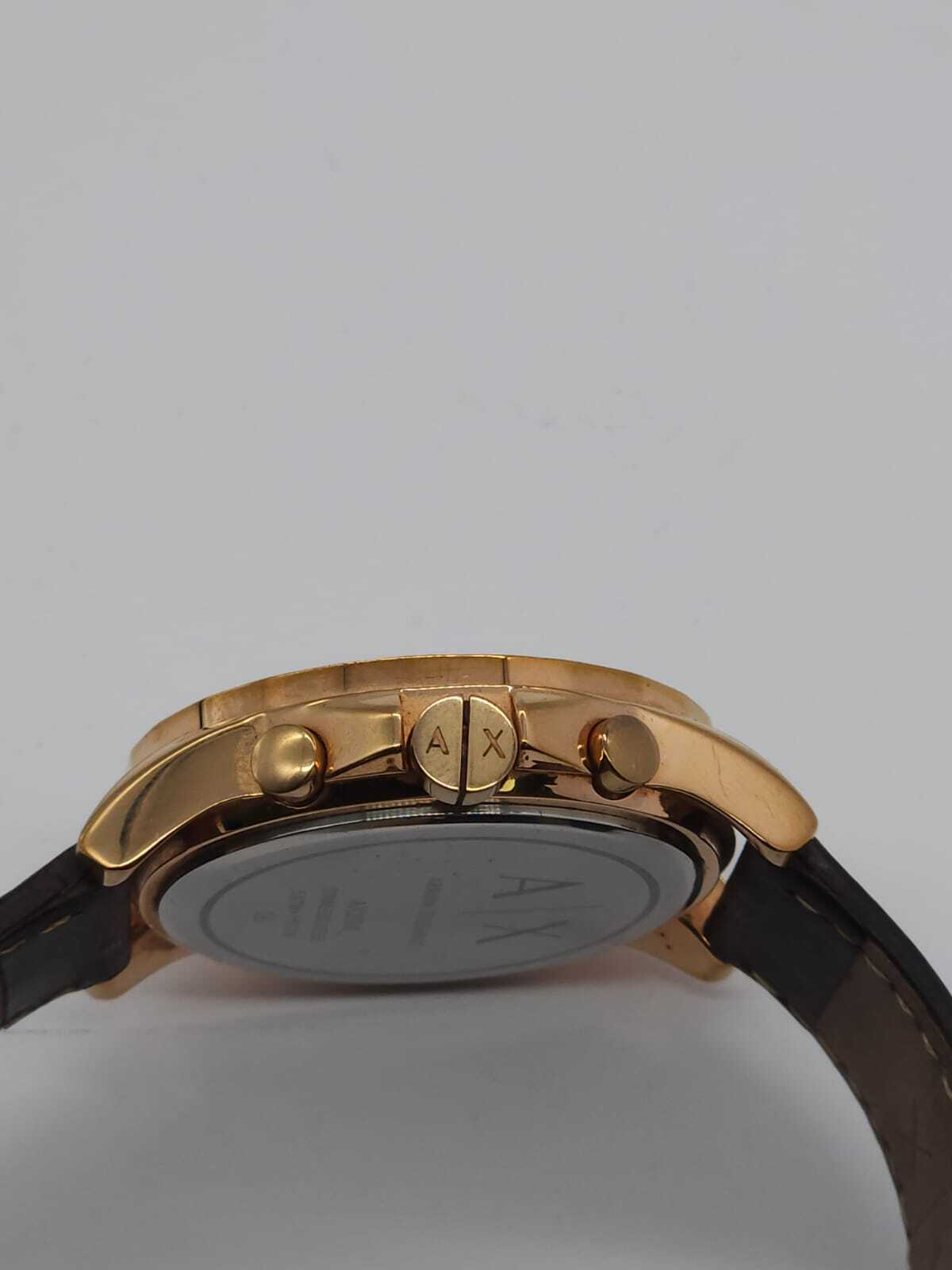 Armani Exchange AX2508 Men s Blue Rose Gold Chronograph Watch Pre