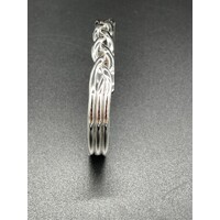 Unisex Sterling Silver Celtic Cuff Bangle (Brand New)