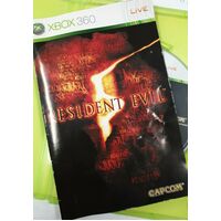 Resident Evil 5 Microsoft Xbox 360 Game Disc