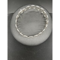 Ladies Sterling Silver Wave Bangle (Brand New)