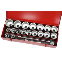 KC Tools 22 Piece 1 Inch Drive Heavy Duty Imperial AF Socket Set